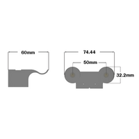 55-130-0 MODULAR SOLUTIONS DOOR PART<br>30 TROLLY WITH END STOP